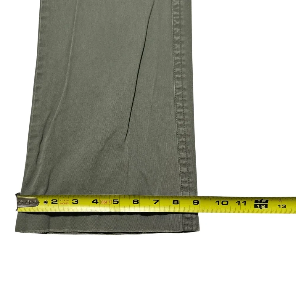 Vintage Y2K Tommy Hilfiger Olive Green Straight Cargo Pants Womens 2 (29x30 7/8)